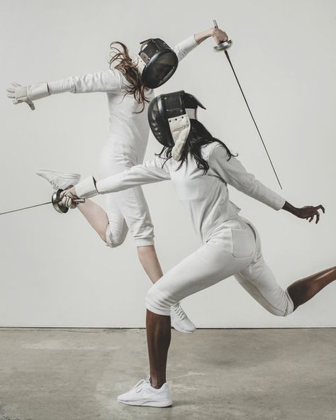 Women's Fencing, Celebrity Photography, Human Reference, Fashion Portrait, Illustrations And Posters, Lifestyle Fashion, Fencing, Abs Workout, Gymnastics