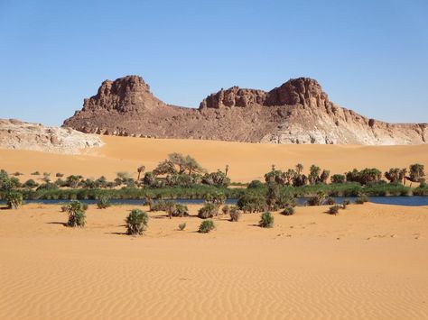 Lake Boukou at Ounianga Serir | by D-Stanley 1 May Labour Day, Chad Chad, African Languages, Lake Chad, April Easter, Desert Dunes, Visit Africa, Easter Monday, 1 December