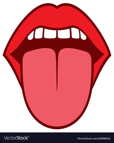 Mouth With Tongue Out, Tongue Illustration, Tongue Pictures, Tongue Images, Mouth Illustration, Kids Olympics, My Five Senses, Coffee Mornings, Puppet Crafts