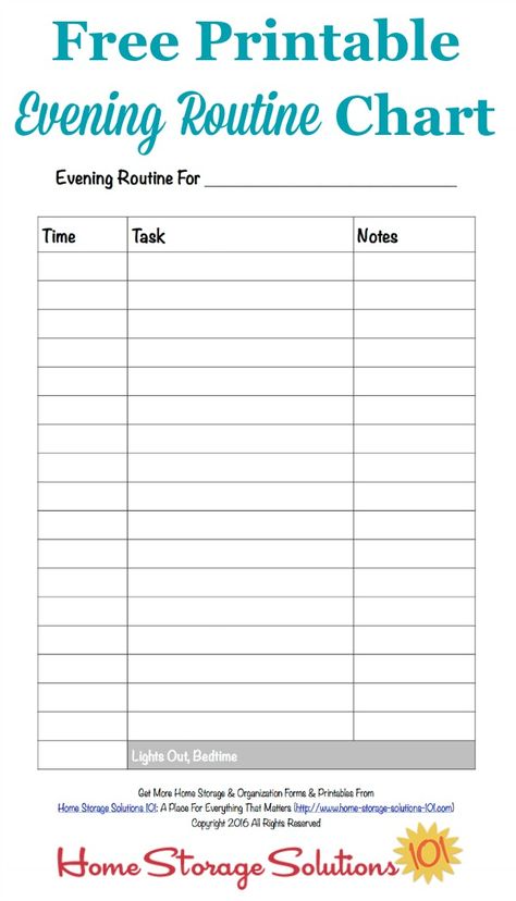 Free printable evening routine chart to help you finish your daily tasks, get ready for the next day, and get yourself ready for bed {courtesy of Home Storage Solutions 101} Beauty Routine Weekly, Beauty Routine Schedule, Overnight Beauty Hacks, Dry Skin Routine, Beauty Tips In Hindi, Beauty Routine Checklist, Morning Beauty Routine, Skin Care Routine For 20s, Routine Chart