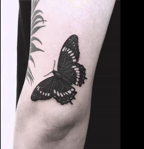 Black Out Butterfly Tattoo, Small Tattoos For Women Black, Small Cover Tattoo, Small Tattoo Cover Up, Traditional Tattoo Cover Up, Tattoo Covering, Cover Ups Tattoo, Small Black Tattoos, White Butterfly Tattoo