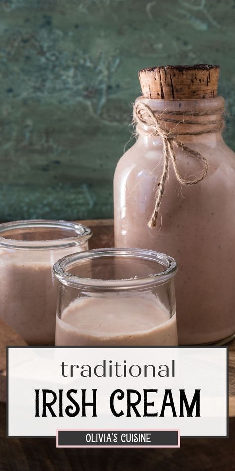 Diy Baileys Irish Cream, Irish Cream Drinks, Homemade Baileys Irish Cream, Baileys Irish Cream Recipes, Healthy Coffee Creamer, Irish Cream Recipe, Homemade Baileys, Irish Cream Coffee, Homemade Irish Cream