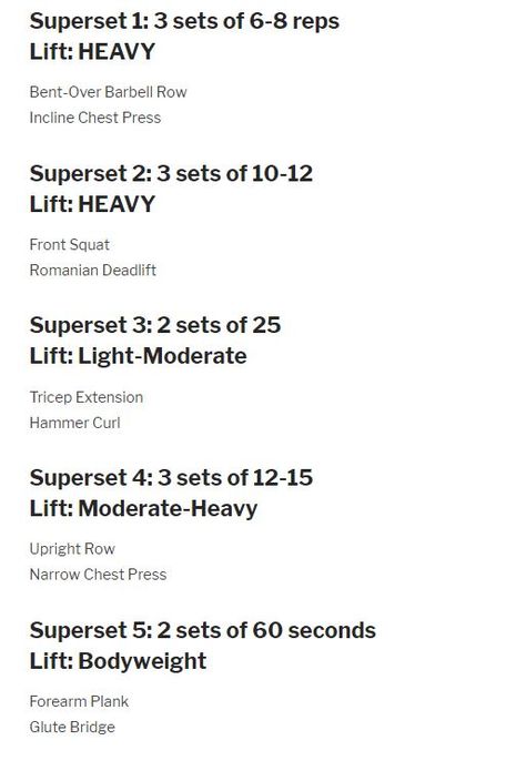 Arms Superset Workout, Full Body Superset Workout, Supersets Workout, Accessory Workout, Superset Workout, Travel Workouts, 1000 Calorie Workout, Lifting Programs, Strength And Conditioning Workouts