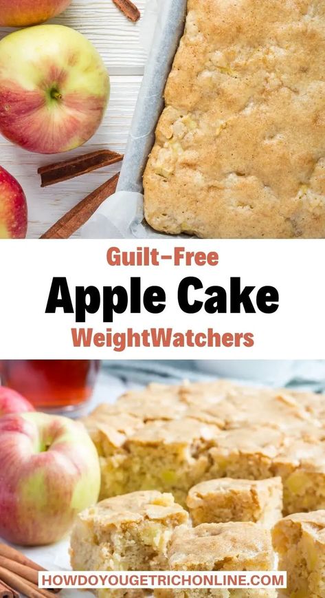 Weight Watchers Dessert Recipes, Weight Watchers Recipes Desserts, Slow Cooker Apples, Ww Desserts, Weight Watchers Desserts, Apple Cake Recipes, Fall Apples, Apple Cake, Ww Recipes