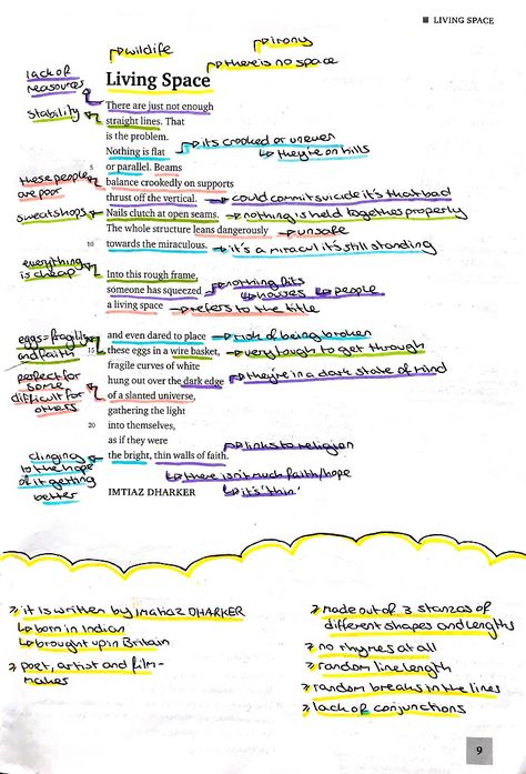 Living space by imtiaz dharker  annotation analysis exam board wjec eduqas English literature poetry Living Space Poem Analysis, Wjec Eduqas Gcse Poetry Anthology, Eduqas Poetry Anthology, Gcse Poetry Anthology, Poetry Revision, English Literature Poems, Literature Analysis, Poetry Analysis Worksheet, Literature Poems