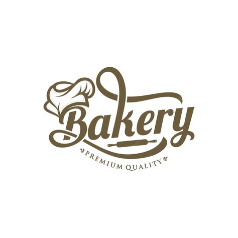 Premium Vector | Bakery logo design Bakery Logo Inspiration, Modern Bakery, Baking Logo Design, Baker Logo, Baking Logo, Bakery Branding, Cake Logo Design, Text Logo Design, Food Logo Design