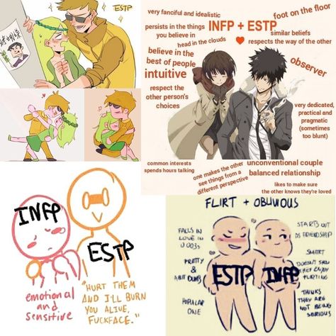 Infp Estp, Estp Mbti, Infp Personality Traits, Infp T Personality, Infp Relationships, Mbti Charts, Mbti Test, Infp Personality, Mbti Relationships