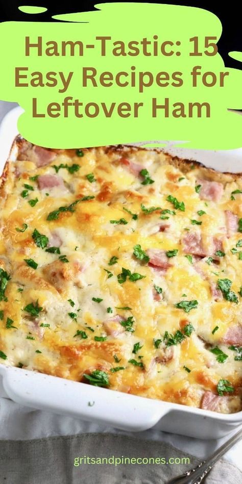 Leftover Cooked Ham Recipes, Using Leftover Ham Recipes, Gluten Free Leftover Ham Recipes, Ham Dishes Easy, Recipes With Chopped Ham, Leftover Ham Recipes Easy, Ham Leftovers Casserole, Leftover Ham Dinner Ideas, Ham Leftover Recipes Dinner Tonight