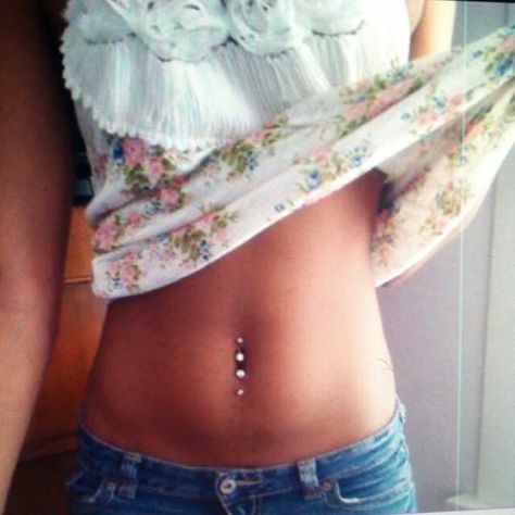 Love mine! Double Belly Button Piercing, Double Belly Piercing, Bellybutton Piercings, Cool Piercings, Dermal Piercing, Cute Piercings, Body Modification, Navel Piercing, Belly Piercing