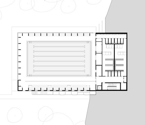 Gallery of Freemen’s School Swimming Pool / Hawkins\Brown - 12 School Swimming Pool, Pool Design Plans, Swimming Pool Plan, Sport Pool, مركز ثقافي, Swimming Pool Architecture, Olympic Swimming, Diy Swimming Pool, Pool Halls