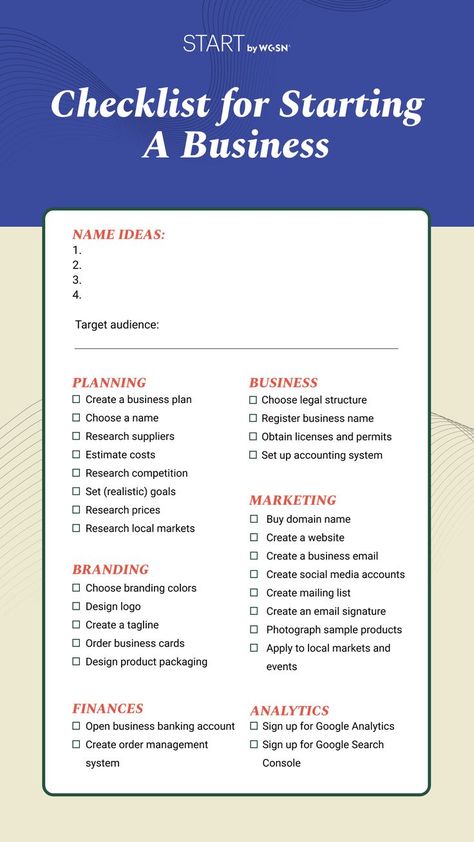 Checklist for starting a business Fashion Business Plan, Business Tax Deductions, Small Business Marketing Plan, Business Plan Outline, Party Planning Business, Business Plan Template Free, Wedding Planning Business, Startup Business Plan, Business Notes