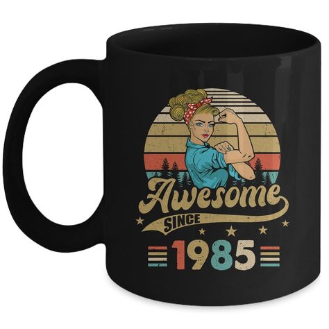 39 Year Old Awesome Since 1985 39th Birthday Women Mug Cup for Tea and Coffe Check more at https://bonhouse.us/product/39-year-old-awesome-since-1985-39th-birthday-women-mug-cup-for-tea-and-coffe/ 67th Birthday, 52 Birthday, Football Mom Gifts, 57th Birthday, 58th Birthday, 46th Birthday, 54th Birthday, Birthday Women, 36th Birthday