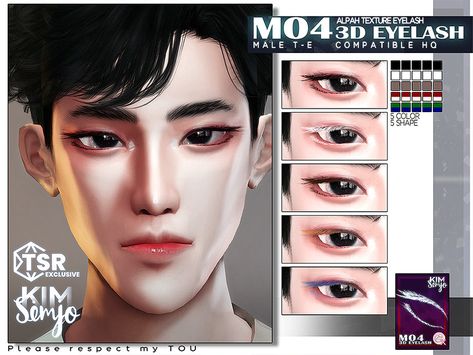 The Sims Resource - TS4 Male 3D EYELASHES_04 Male Makeup Cc Sims 4, Sims 4 Male Eye Presets Maxis Match, The Sims 4 Male Eyelashes, Sims 4 Eye Shape Cc Male, Sims Male Presets, The Sims 4 Eyelashes Cc, Sims 4 Cc Male Eyelashes, Sims 4 Male Makeup, Sims 4 Cc Eyebrows Male