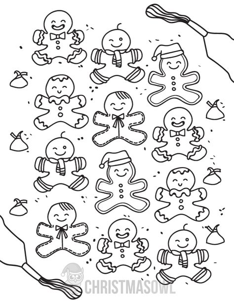 Free printable gingerbread man coloring page. Download it at https://christmasowl.com/download/coloring-page/gingerbread-man/ Gingerbread Man Sketch, Gingerbread Man Tattoo Ideas, Ginger Bread Coloring Pages, Gingerbread Sketch, Gingerbread Man Doodle, Gingerbread Man Tattoo, Gingerbread Tattoo, Gingerbread Man Coloring Page, Christmas Tattoos