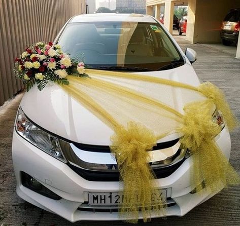 simple car decoration for marriage Wedding Car Decorations Ideas Simple, Simple Car Decoration, Car Decor For Wedding, Marriage Car Decoration, Car Wedding Decoration, Car Decorations For Wedding, Wedding Car Decor, Car Decoration Ideas, Wedding Car Deco