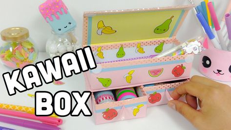 15 Super Cute Kawaii Crafts Cardboard Organizer, Kawaii Crafts, Kawaii Diy, Cute Diy Room Decor, Cute School Supplies, Diy Stationery, Stationery Organization, Crafts With Pictures, Kawaii Stationery