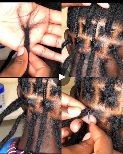 52K views · 1.2K reactions | Watch and learn another lovely way on how to install artificial dreads on natural hair and how to uninstall it ❤️❤️ | Watch and learn another lovely way on how to install artificial dreads on natural hair and how to uninstall it ❤️❤️ | By Diseph Benson’s Backup page | There is no right or wrong way
of installing your artificial dreads and this video shows us
another lovely and easy way of installing your artificial
dreads with ease first you need to plate the edge of the dreads
to the root of your hair and braid it about three to four
times after which you go ahead and braid your hair till the
end before using a crochet pin to pull the hair already plated
hair inside the locks remember that artificial dreadlocks
comes in different types and for this particular Inner Lock Dreads, Lock Extensions Dreadlocks, How To Crochet Dreadlocks, Dread Installation, Artificial Dreads, Artificial Dreadlocks Hairstyles, Types Of Dreads, Locs Installation, How To Do Dreadlocks