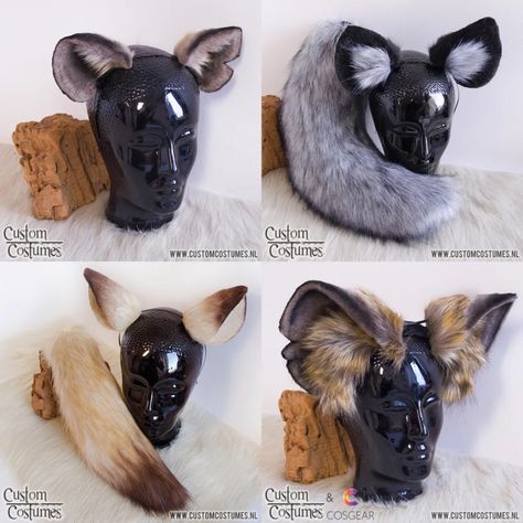 Do you like options? I have plenty! 😸 These are just my hyena ears! Which one is your favourite? 🤔 . . . #cosplay #cosplayaccessories #cosears #cosplayears #cosplaytail Hyena Ears, Brown Hyena, Chaos Dragon, Lion King Musical, Lion King Jr, Therian Stuff, Fantasy Fest, Custom Costumes, Animal Costumes