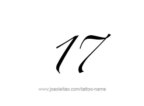 17 Tattoo Number Font, Number 17 Tattoo, 17 Number Design, Tattoo Fonts For Women, Tattoo Fonts Numbers, 717 Tattoo, Seventeen Number, 17 Tattoo, Number Typography