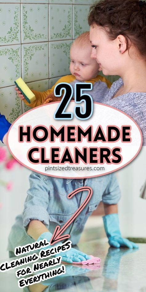 Life gets messy, and so does your home, especially with children. Be prepared with these easy, homemade cleaning solutions from Pint-sized Treasures that work! Whether the solution contains essential oils, lemon peels, or orange peels, these are some of the best DIY cleaners. Get ready to make your home shine! Homemade Glass Cleaner, Window Cleaner Homemade, All Natural Cleaning Products, Window Cleaning Solutions, Natural Cleaning Supplies, Lemon Peels, Nontoxic Cleaning, Natural Cleaning Recipes, Orange Peels