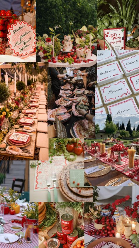 Bridal Shower Tuscan Theme, Bridal Shower Ideas Italian Theme, Italian Themed Hens Party, Italy Engagement Party, Amore Bridal Shower Ideas, Italian Hens Party, Italian Disco Party, Thats Amore Rehearsal Dinner, Pasta Themed Party