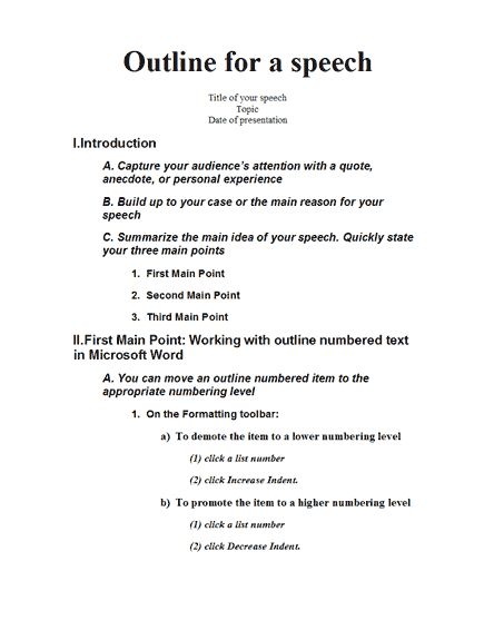 Speech outline - Templates How To Prepare A Speech, School Speech Ideas, Speech Writing Tips, Student Council Speech, Speech Template, Speech Outline, Speech Topics, Speech And Debate, Outline Template