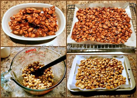 The Iowa Housewife: Small Recipes...Toffee-Coated Peanuts Toffee Coated Peanuts Recipe, Toffee Peanuts Recipe, Butter Toffee Peanuts Recipe, Coated Peanuts Recipe, Homemade Lollies, Iowa Recipes, Small Recipes, Coated Peanuts, Spicy Nuts