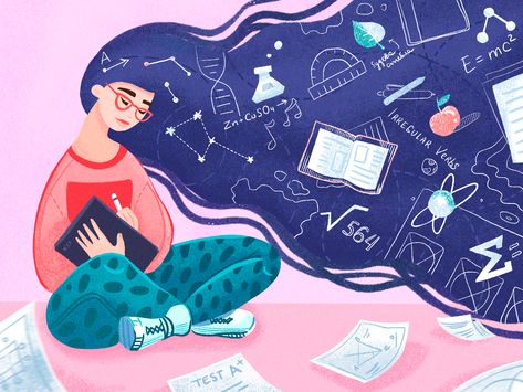 Design for Education Illustration by tubik #illustration #art #design #dribbble #behance #colors #colours Creative Education Poster Design, Behance Logo, Behance Illustration, Education Illustration, Website Photos, Drawing Competition, School Illustration, Illustration Art Design, Conceptual Illustration