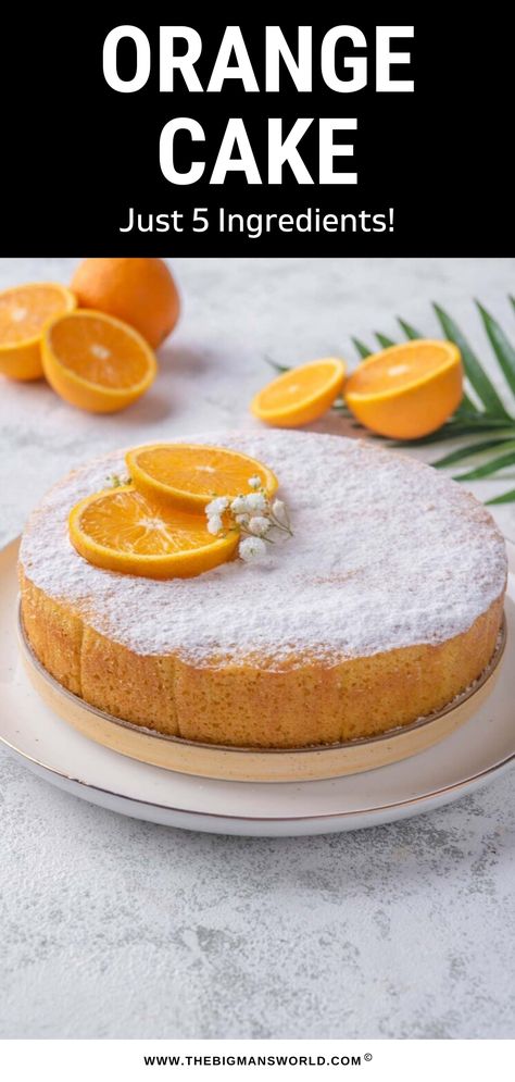 Healthy Orange Cake, Flourless Orange Cake, Orange Recipes Dessert, Whole Orange Cake, Flourless Desserts, Almond Flour Cakes, Clean Dessert, Almond Cake Recipe, Oatmeal Cake