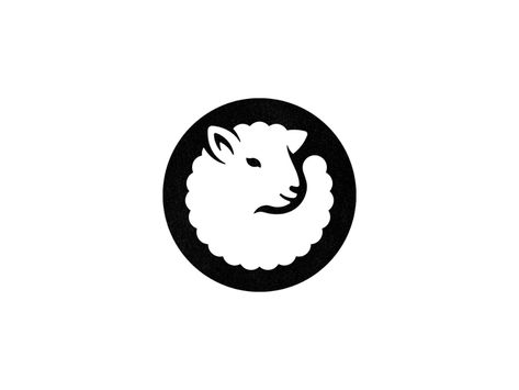 Final lamb logo by Gert van Duinen on Dribbble Lamb Logo, Logotype Inspiration, Sheep Logo, Typeface Poster, Sheep Tattoo, Coffee Shop Branding, Coffee Shop Logo, Sheep Art, Text Logo Design