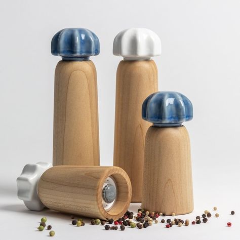 Ajo Spice Mill designed by @bircan.design Lovely salt and pepper mills for your everyday use - definitely a good addition to your kitchen. #product #designdetails #industrialdesign #productdesigner #designproduct #designinspiration #productphotography #designdetails #designobject #lampdesign #contemporarydesign #moderndesign #scandinaviandesign #wooddesign #furnituredesign #woodworkersofinstagram #woodworkers #woodwork Spice Mill, Salt Grinder, Salt And Pepper Mills, Salt And Pepper Grinders, Spice Grinder, Wood Worker, Pepper Grinder, Objects Design, Design Sketch