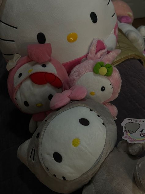 Stuff Animals Plush Aesthetic, Pink Presents, Hello Kitty Plushie, Images Hello Kitty, Charmmy Kitty, Kitty Plush, Hello Kitty Accessories, Miss Kitty, Stuffed Animal Cat