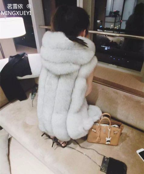 >> Click to Buy << Fur vest female 2016 medium-long fox fur rex rabbit hair wool with a hood vest outerwear slim #Affiliate Short Winter Coat, Winter Coat Short, Women Faux Fur Vest, Fox Fur Vest, Faux Fur Hooded Coat, Faux Fur Coats, Fur Accessories, Rex Rabbit, Fur Coats Women