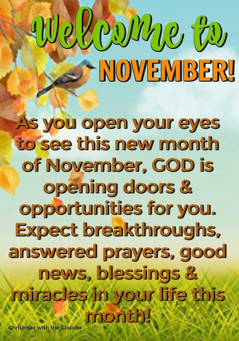 New Month November Blessings, New Month November, Happy New Month November, Happy New Month Prayers, New Month Greetings, November Blessings, Happy New Month Messages, Happy New Month Quotes, Friday Inspirational Quotes