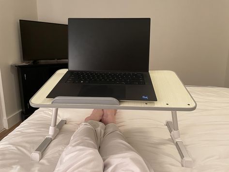 Amazon.com: Amazon Basics Adjustable Tray Table Lap Desk Fits up to 17-Inch Laptop, Medium, 12"x20", Cream : Electronics Portable Laptop Table, Lap Table, Lap Desk, Amazon Basics, Laptop Table, Tray Table, Christmas List, Free Delivery, Tray