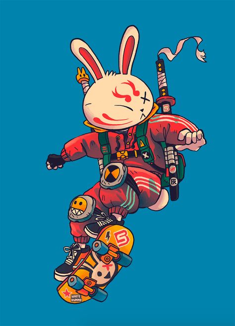 Graffiti Characters, Art Et Illustration, Dope Art, Cartoon Character Design, The Rabbit, Illustration Character Design, Character Design References, 애니메이션 캐릭터, Cartoon Style