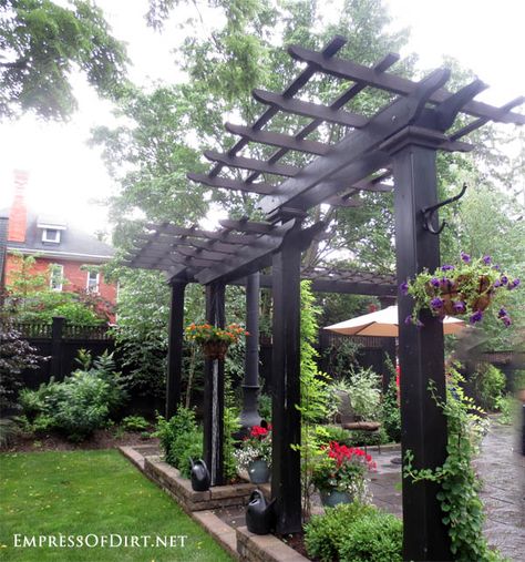 30 Arbor, Trellis, & Obelisk Ideas for Home Gardens Small Garden Trellis, Obelisk Ideas, Tall Garden Trellis, Arbor Trellis, Obelisk Trellis, Grape Trellis, Arbors Trellis, Garden Obelisk, Cheap Pergola