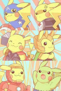 Pikachu, cute, Avengers, crossover, Captain America, The Winter Soldier, Thor, Loki, Iron Man, Hulk, cosplay; Pokémon Pikachu Pikachu, Pikachu Art, Mega Pokemon, Avengers Characters, Cute Pikachu, Pokemon Memes, Cute Pokemon Wallpaper, Pokemon Pikachu, Pokemon Funny