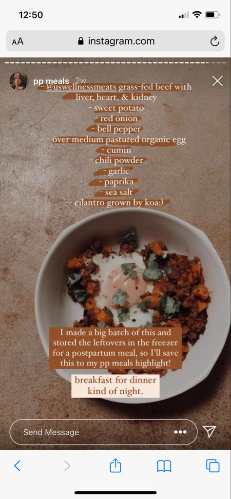 Pro Metabolic, Postpartum Health, Organic Eggs, Sandwiches For Lunch, Grass Fed Beef, Delicious Dishes, Breakfast For Dinner, Chili Powder, Tasty Dishes