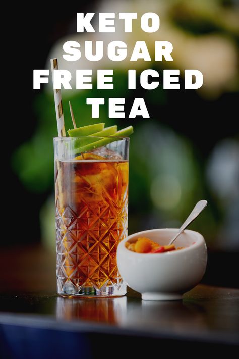 Keto Sugar Free Iced Tea Apple Iced Tea, Iced Green Tea Recipe, Homemade Ginger Ale, Healthy Summer Drinks, Fat Burning Tea, Green Tea Recipes, Homemade Soda, Iced Green Tea, Soda Recipe