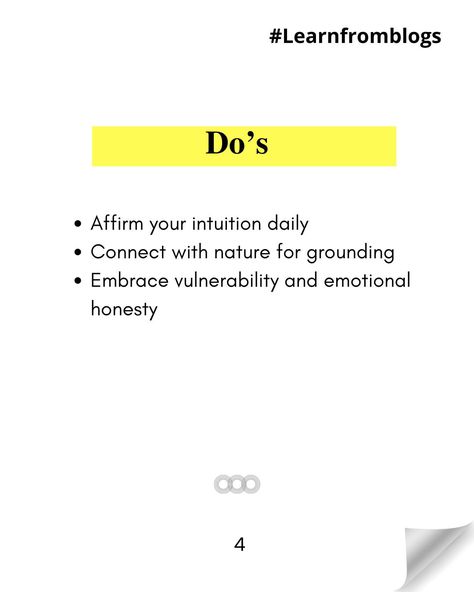 Do you trust your intuition? Are you in sync with your inner voice? It's time to tap into your instincts and listen to what they have to say. Take a moment to reflect and ask yourself - are you truly in tune with your intuition? Ways to Cultivate Intuition & Foster Wellbeing: Practice mindfulness daily Trust your gut feelings Listen to your inner voice Benefits of Embracing Intuition: Increased self-awareness. Enhanced decision-making. Greater sense of fulfillment. Intuition guides us to... Gut Feelings, Emotional Honesty, Trust Your Intuition, Practice Mindfulness, Trust Your Gut, Gut Feeling, In Sync, Inner Voice, Ask Yourself