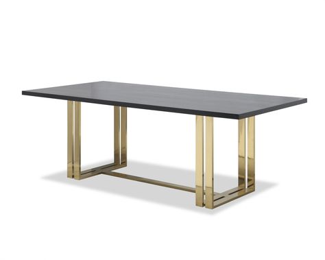 Dining Table Metal, Luxury Dining Tables, Dining Table Gold, Trestle Dining Table, Trestle Dining Tables, Metal Dining Table, Dining Table Black, Stainless Steel Legs, Luxury Dining