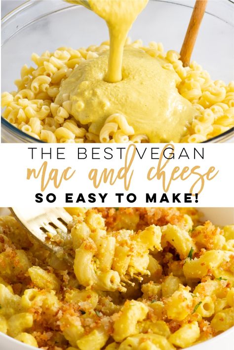 Mac And Cheese With Nutritional Yeast, Cauliflower Mac And Cheese Vegan, Best Vegan Mac And Cheese, Vegan Macaroni And Cheese, Vegan Mac And Cheese Recipe, Dairy Free Mac And Cheese, Unprocessed Recipes, Vegan Mac N Cheese Recipe, Mac And Cheese Sauce