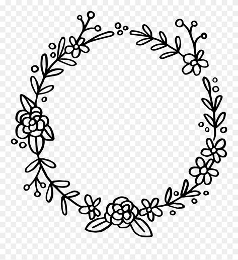 Monogram Frames Svg Free, Wreath Svg Free, Christmas Wreath Illustration, Floral Wreath Svg, Svg Wreath, Flower Svg Files, Valentine Svg Files, Wreath Illustration, Unicorn Flowers