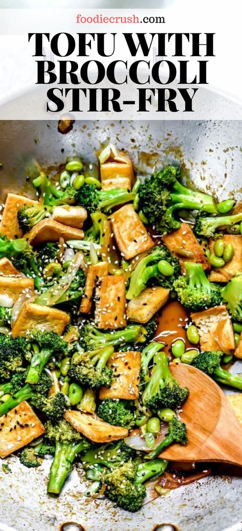 Teriyaki Broccoli, Teriyaki Recipes, Tofu Broccoli Stir Fry, Tofu And Broccoli, Tofu Broccoli, Tofu Recipes Healthy, Plant Based Recipes Dinner, Teriyaki Tofu, Tofu Stir Fry