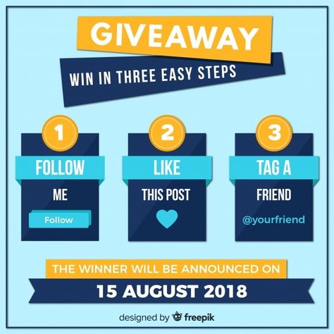 Social media contest steps with flat des... | Free Vector #Freepik #freevector #banner #business #people #design Social Media Contest, Giveaway Graphic, Giveaway Tags, Price Tag Design, Contest Poster, Social Media Contests, Business Ideas Entrepreneur, Social Media Poster, Beautiful Typography