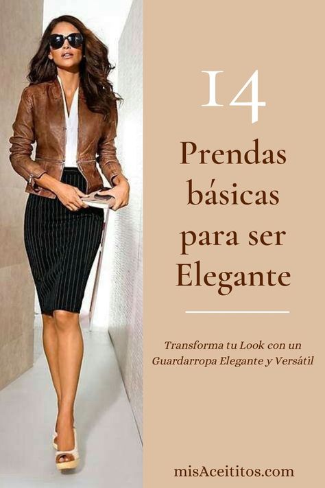 Descubre los 14 básicos esenciales para un guardarropa elegante. Conoce las prendas imprescindibles para crear looks fabulosos. ¿Buscas la ropa básica de una mujer elegante? Aquí te presento la lista de los must-haves para tu armario. ¡No te pierdas estas 14 prendas que debes tener en tu clóset! via @MisAceititos Semi Casual Outfit, Outfit Elegantes, Semi Formal Outfits, Elegante Y Chic, Look Casual Chic, Short African Dresses, Summer Outfits Women Over 40, Look Formal, Summer Outfits For Moms