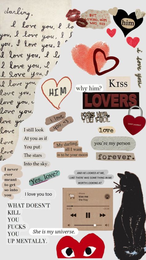 Aesthetic Love Stickers, Printable Love Stickers, Stickers For Boyfriend, Love Stickers Printables Scrapbooking, Love Stickers Aesthetic, Present Aesthetic, Sweet Quotes For Boyfriend, Cute Scrapbooks, Love Scrapbook