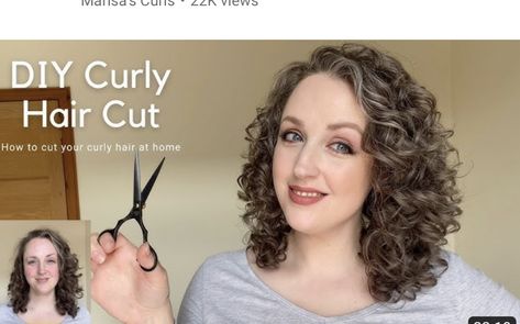 Deva Curl Cut, Diy Curly Hair, Layered Curly Haircuts, Curly Hair Cut, Diy Curls, Self Haircut, Haircut Curly Hair, Shoulder Length Curly Hair, Fine Curly Hair