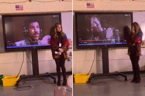 Gen X teacher educating Gen Z class on "important history" song goes viral 1985 Song, Teaching American History, History Meaning, Steve Perry, Generation Z, Lionel Richie, History Class, History Teachers, Billy Joel